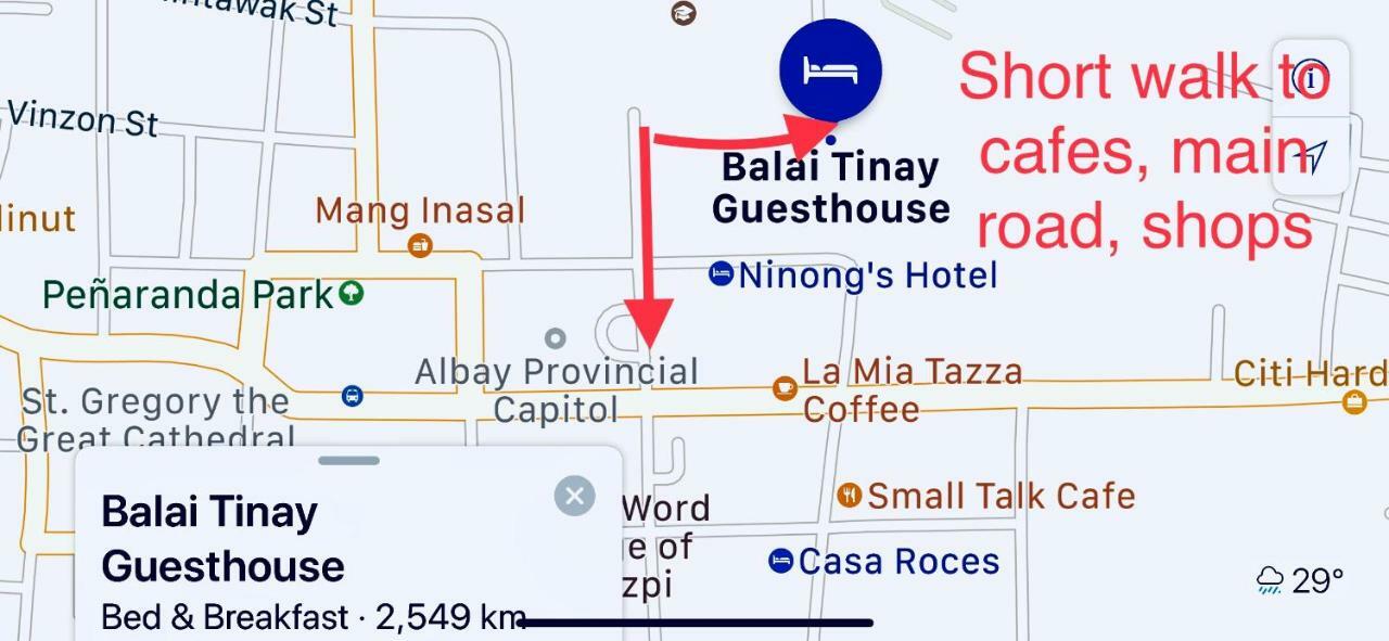 Balai Tinay Guesthouse Legazpi Exterior foto